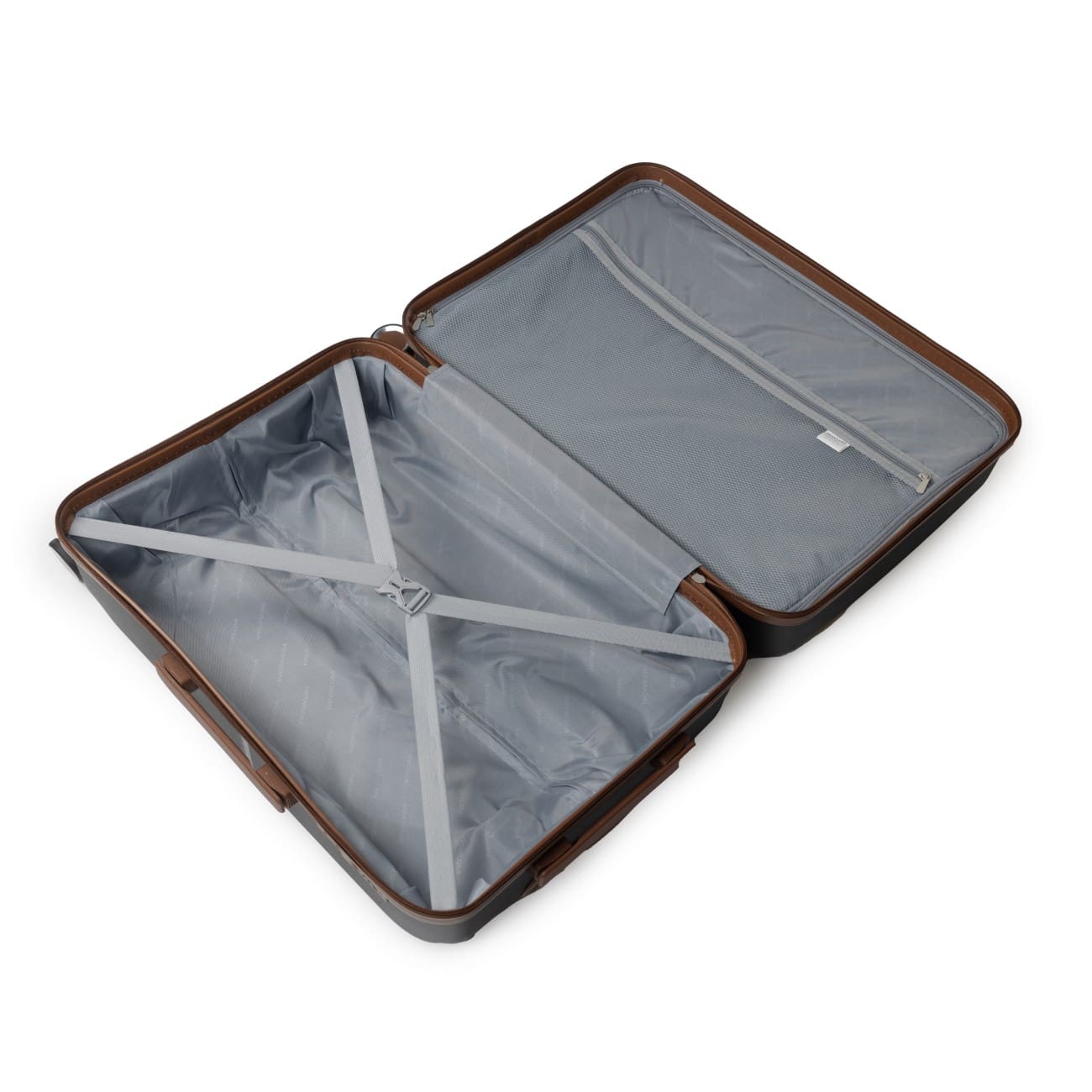 Βαλίτσα σκληρή Newcom N1596 (PP) καμπίνας 56x22x37 cm μαύρο
