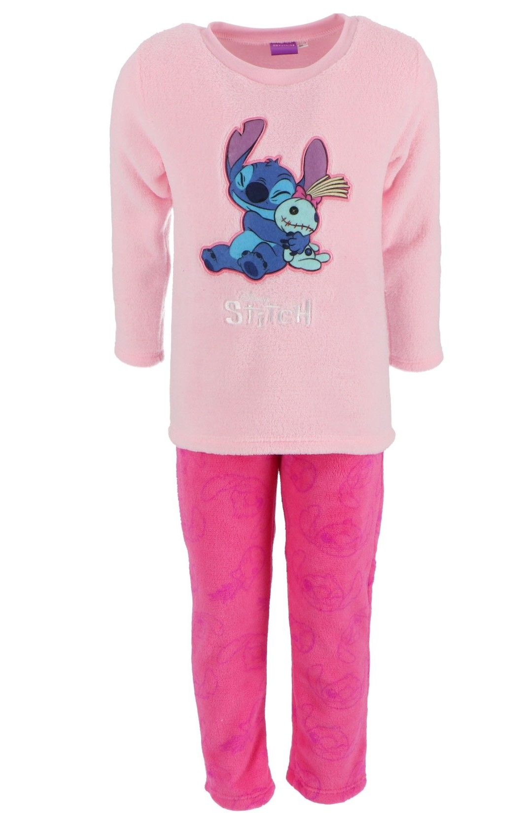 Παιδική Πιτζάμα Κοριτσίστικη Fleece 4-8 Ετών Lilo-Stitch LIL24-3567 ΡΟΖ