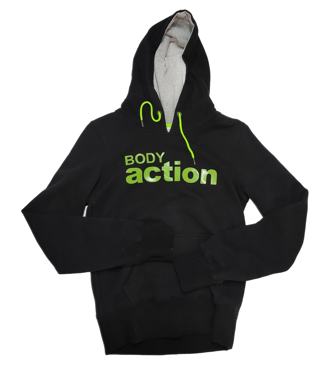 Γυναικεία Μπλούζα Βαμβακερή Φούτερ BODY ACTION 061206-02-01 ΜΑΥΡΟ