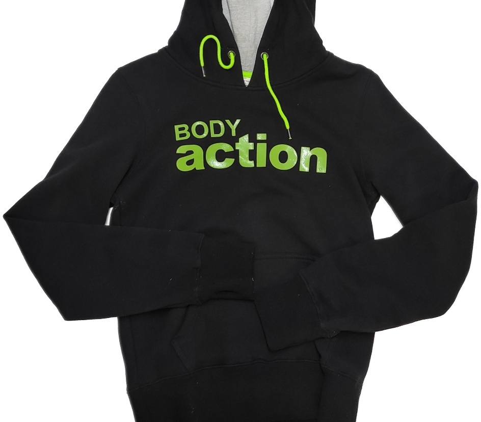 Γυναικεία Μπλούζα Βαμβακερή Φούτερ BODY ACTION 061206-02-01 ΜΑΥΡΟ