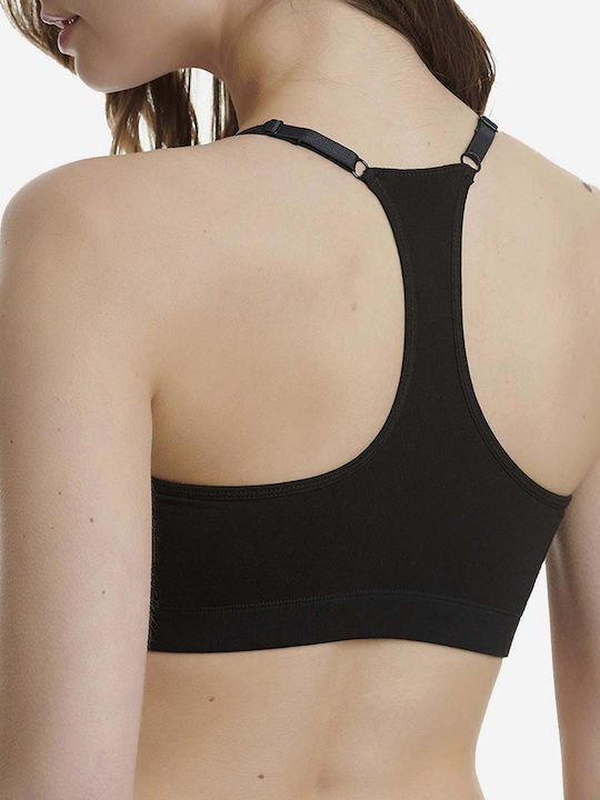 Γυναικείο Bralette Bamboo Μπουστάκι Αθλητική πλάτη WALK W2212-02 Μαύρο