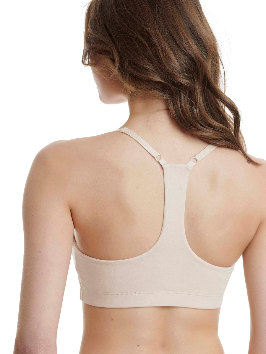 Γυναικείο Bralette Bamboo Μπουστάκι Αθλητική πλάτη WALK W2212-19 ΜΠΕΖ
