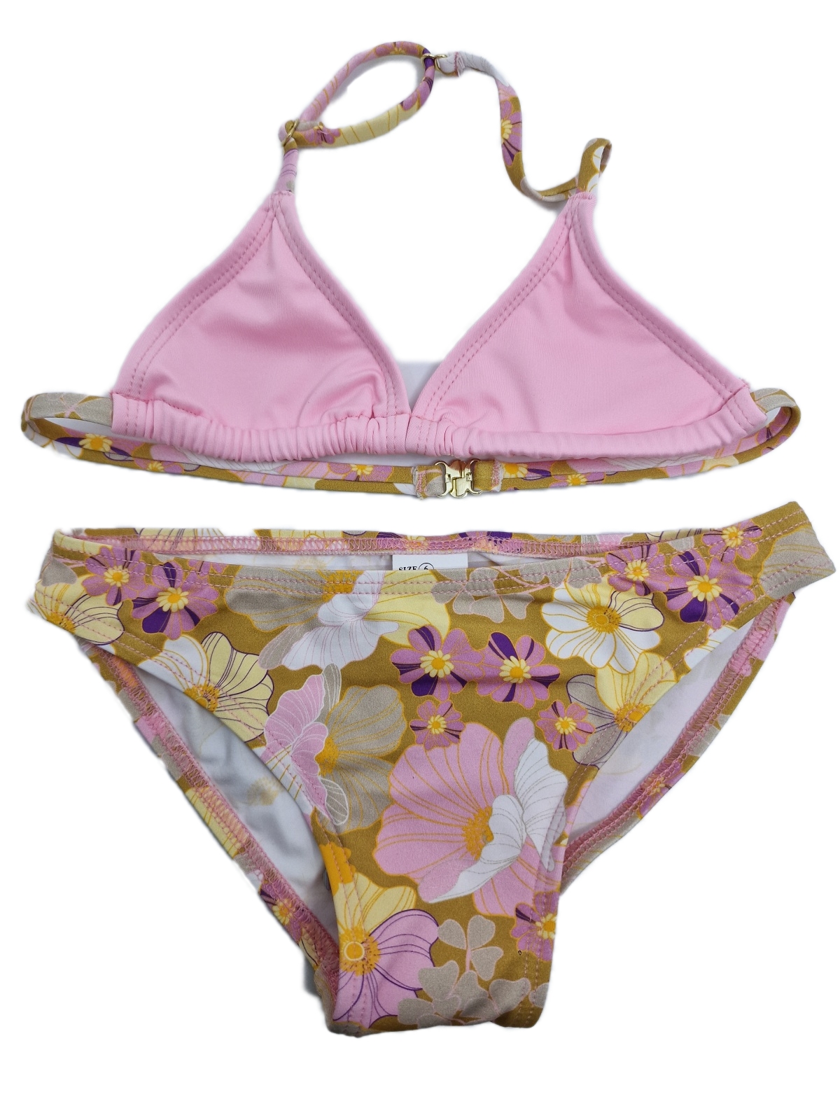 Κοριτσίστικο μαγιό τριγωνάκι Bikini set 6-12 Ετών BLU4U 23315715-10 ΡΟΖ
