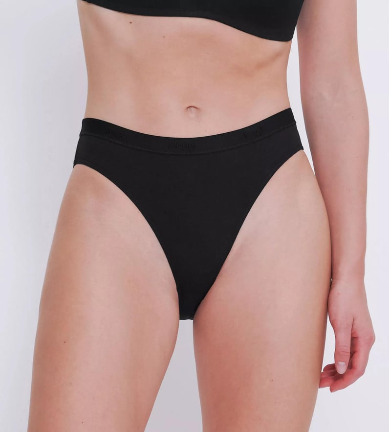 Γυναικείο Eσώρουχο Slip Βαμβακερό Sloggi GO CASUAL HIGH LEG 10217789 - 0004 ΜΑΥΡΟ