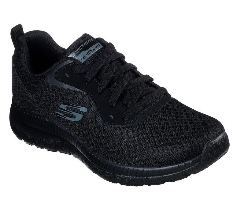 Αθλητικό παπούτσι Memory Foam ανατομικό EXTRA LIGHT SKECHERS BOUNTIFUL 12606 BBK Μαύρο/Μαύρο