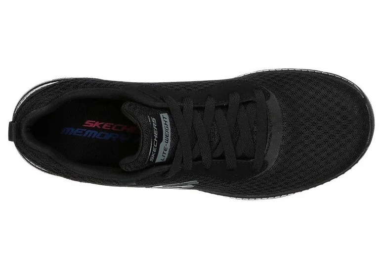 Αθλητικό παπούτσι Memory Foam ανατομικό EXTRA LIGHT SKECHERS BOUNTIFUL 12606 BBK Μαύρο/Μαύρο