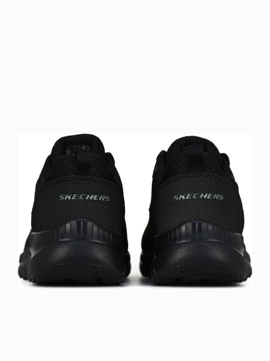 Αθλητικό παπούτσι Memory Foam ανατομικό EXTRA LIGHT SKECHERS BOUNTIFUL 12606 BBK Μαύρο/Μαύρο