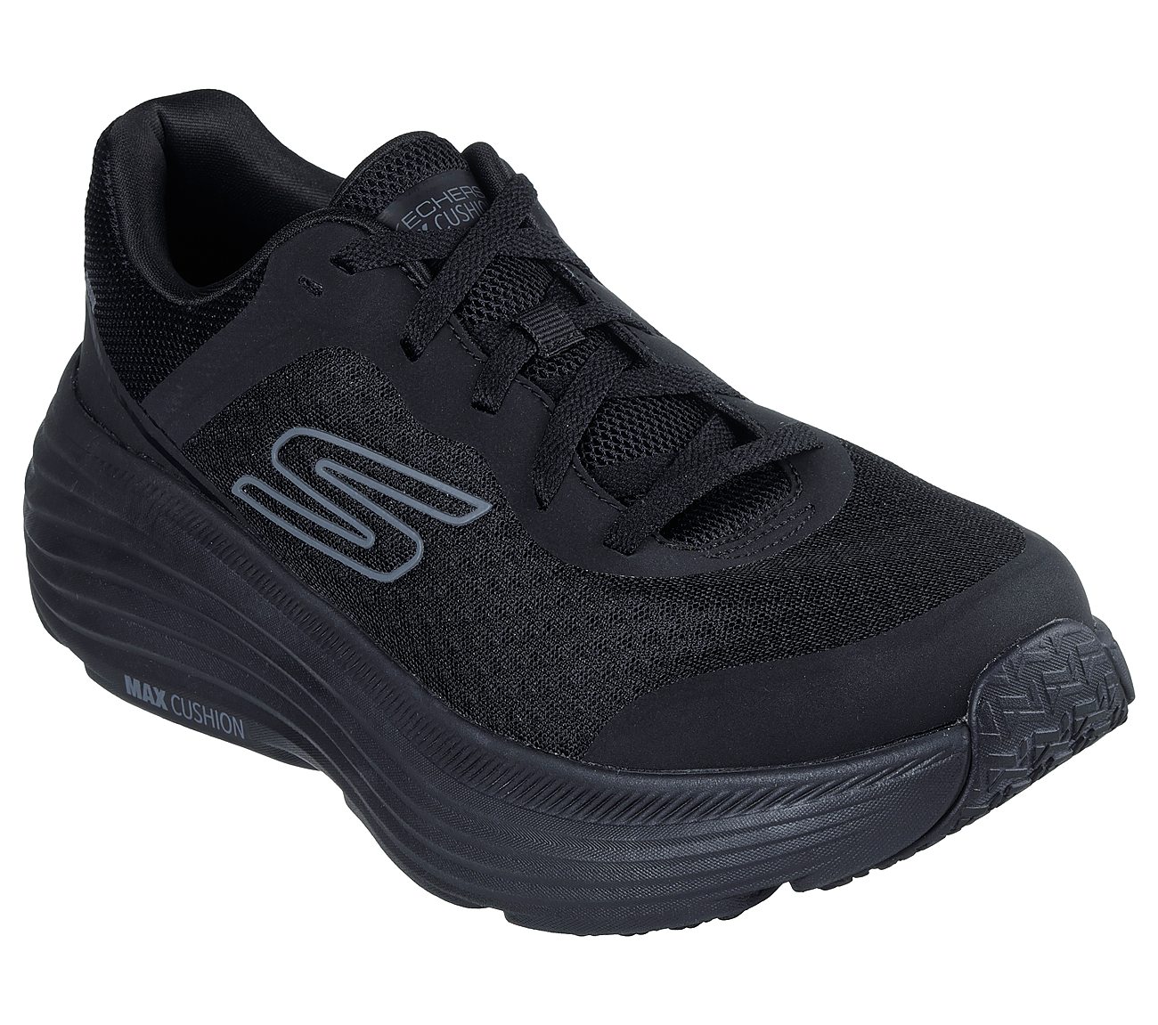 Ανδρικό Αθλητικό Παπούτσι Ορθοστασίας Running Air-Cooled Goga Mat NRT Technology SKECHERS Max Cushioning Endeavour 220613-BBK ΜΑΥΡΟ