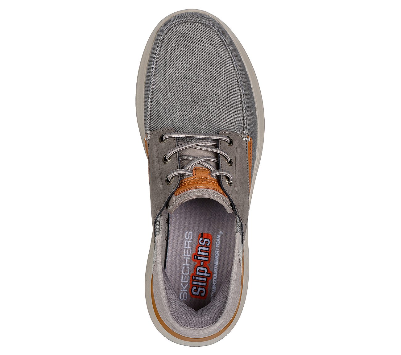 Ανδρικό Παπούτσι Casual Μοκασίνα Ορθοστασίας Air-Cooled-Memory Foam-Goga Mat Arch SKECHERS Hasting - Niko 205212-TPE NATURAL