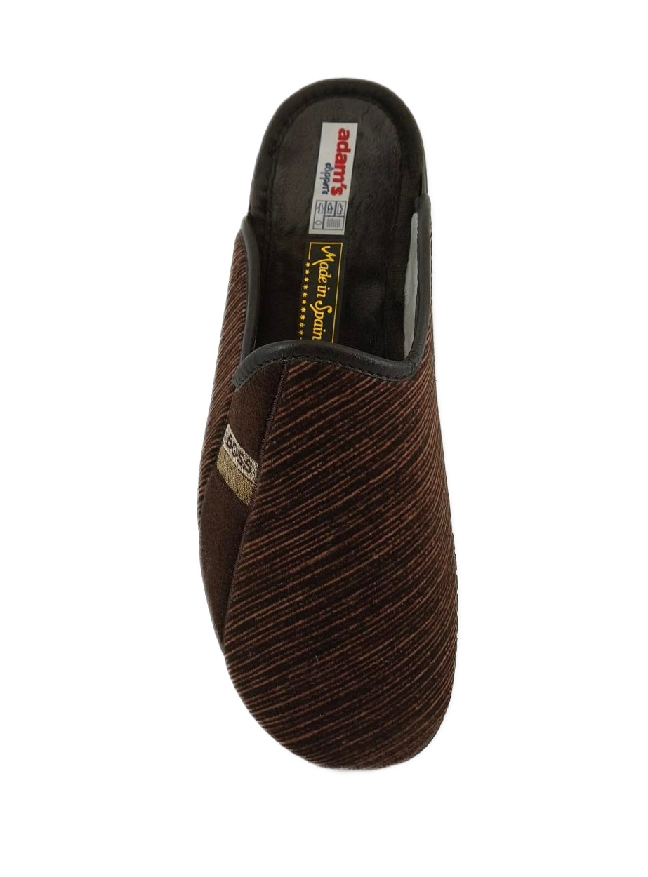 Ανδρική Χειμερινή παντόφλα Soft Print BOSS ADAM'S 624-25511 ΚΑΦΕ