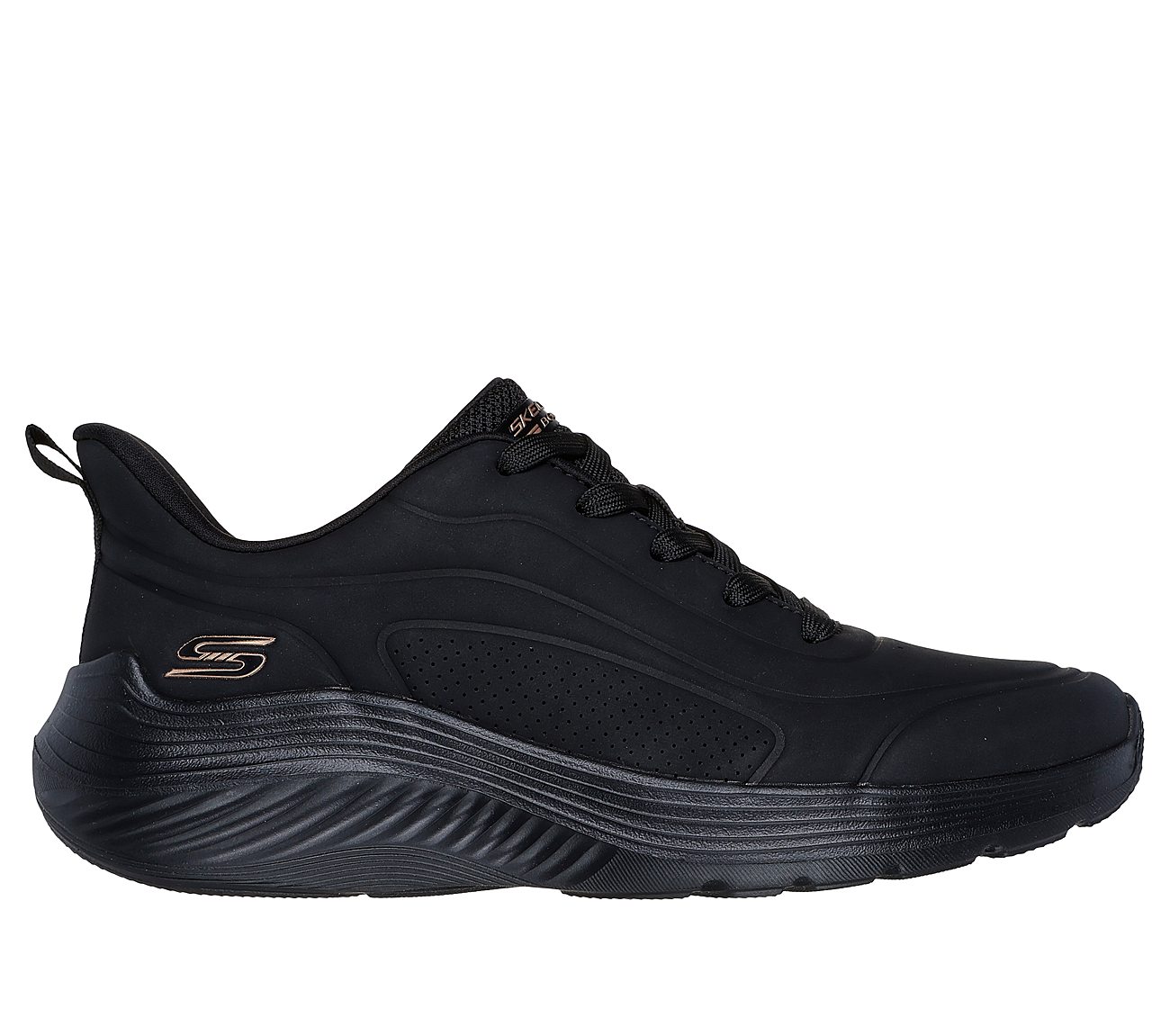 Αθλητικό Γυναικείο Παπούτσι Ανατομικό SKECHERS BOBS Sport Squad Waves - Just Wading 117485-BBK BLACK