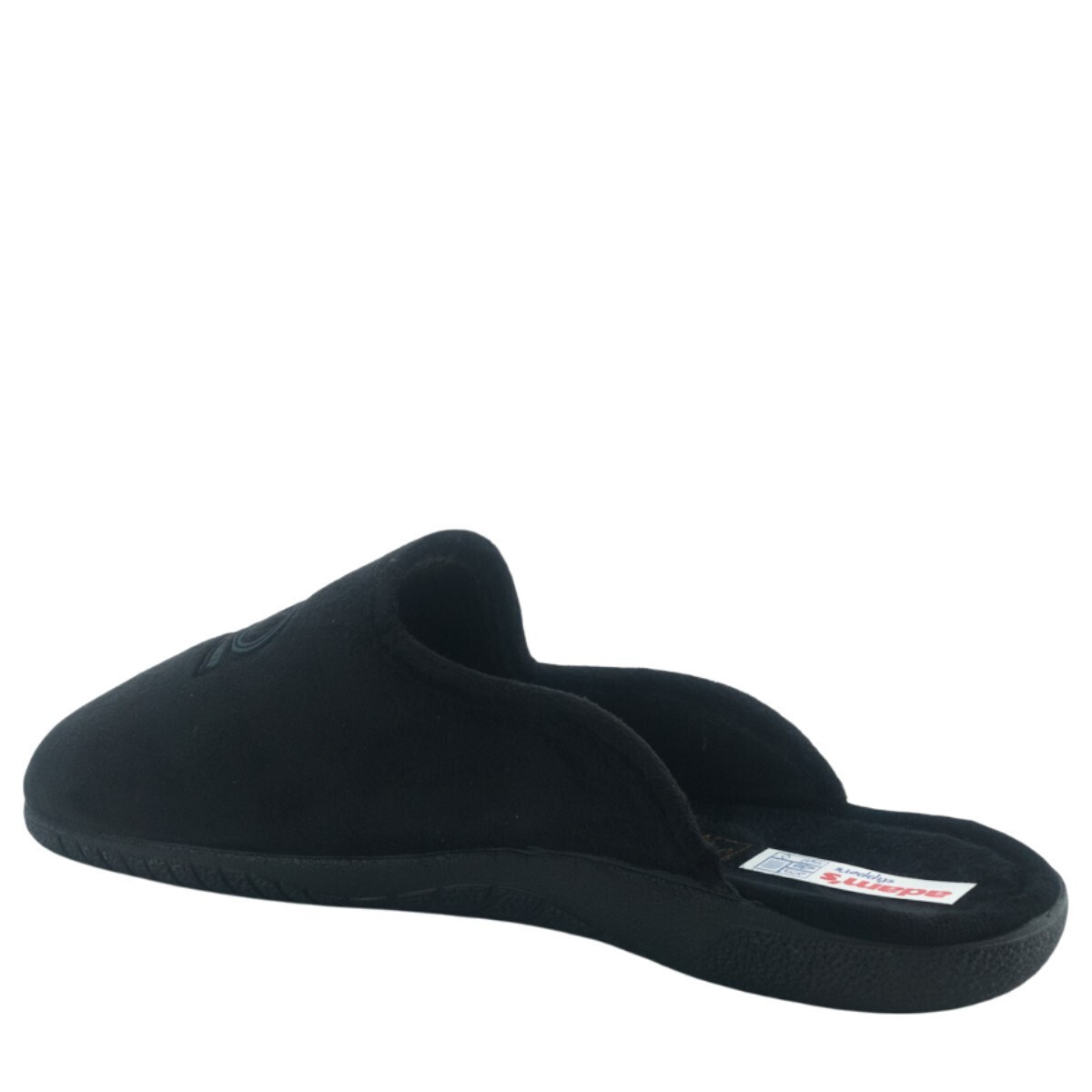 Ανδρική Χειμερινή παντόφλα Soft Print POLO ADAM'S 624-25517 ΜΑΥΡΟ