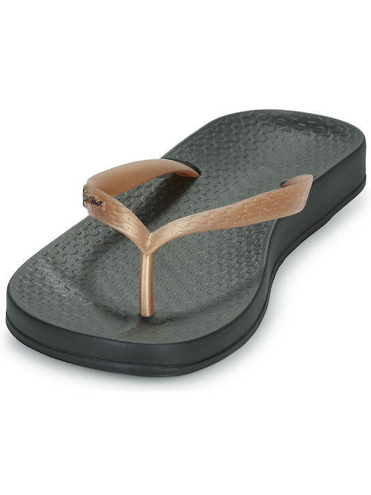 Γυναικεία Σαγιονάρα Anatomica tan fem IPANEMA 81030-BC706 BLACK-GOLD