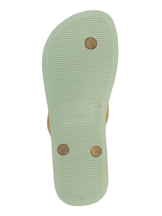 Γυναικεία Σαγιονάρα IPANEMA ANATOMICA TAN FEM 780-26322-26 81030-AG185 GREEN-GOLD