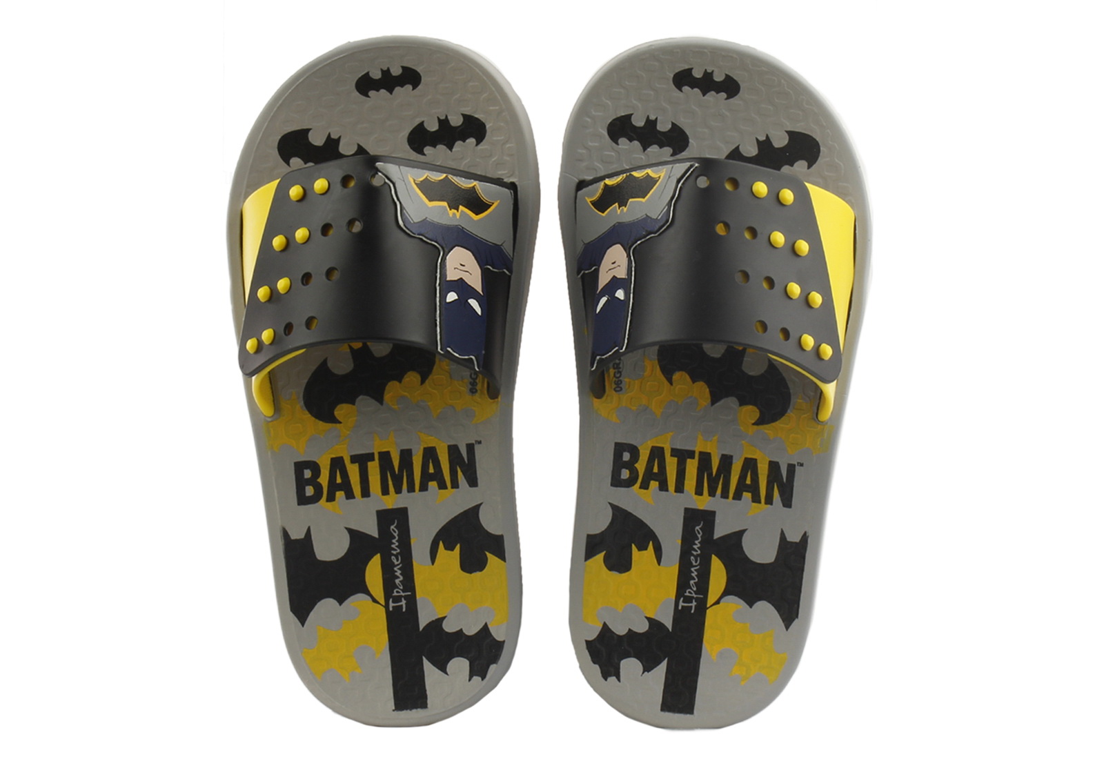 Παιδική Αγορίστικη Παντόφλα BATMAN με Ρύθμιση Κουντεπιέ 27-36  Ipanema 780-22422-1 26758-22210 BLACK-YELLOW