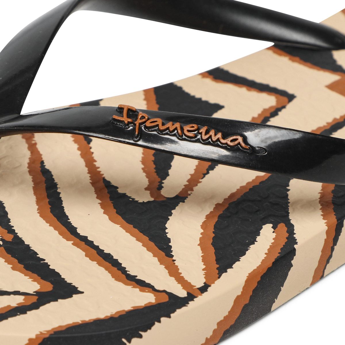Γυναικεία Σαγιονάρα ANIMALE PRINT FEM IPANEMA 83162-20138 780-22318-1 BLACK BLACK BEIZE