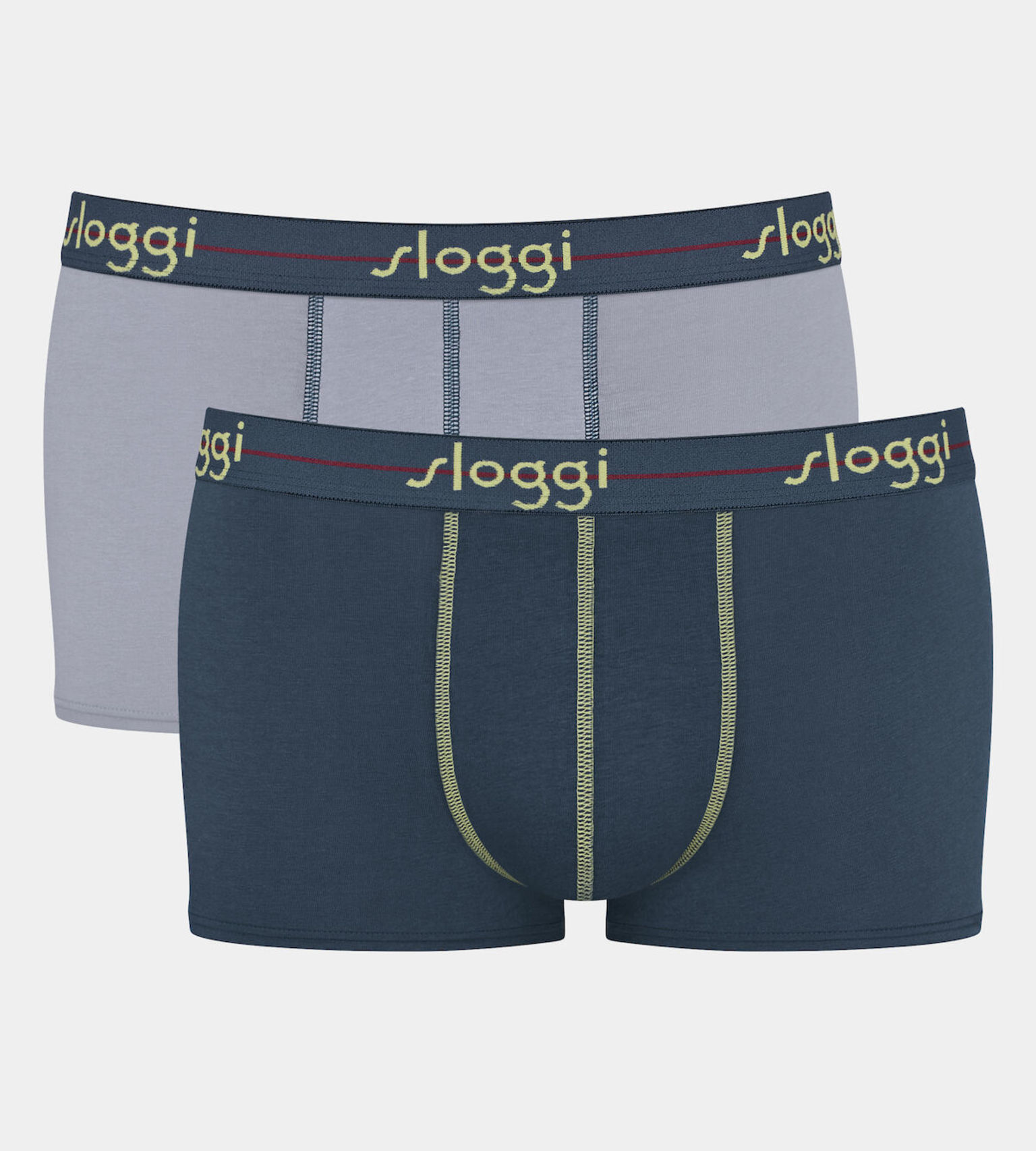 Ανδρικό εσώρουχό μποξεράκι Βαμβακερό 2PACK Sloggi Start Hipster 10206968-V007 ΠΕΤΡΟΛ-ΓΚΡΙ