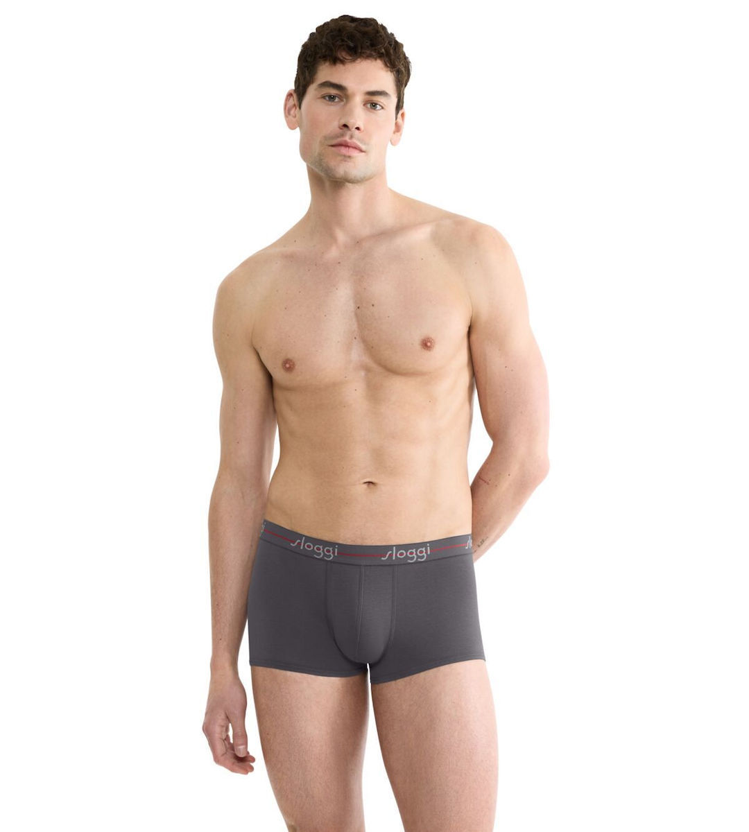 Ανδρικό Εσώρουχό Boxer Βαμβακερό 2PACK Sloggi Start Hipster 10206968-0034 BLACK COMBINATION-ΓΚΡΙ