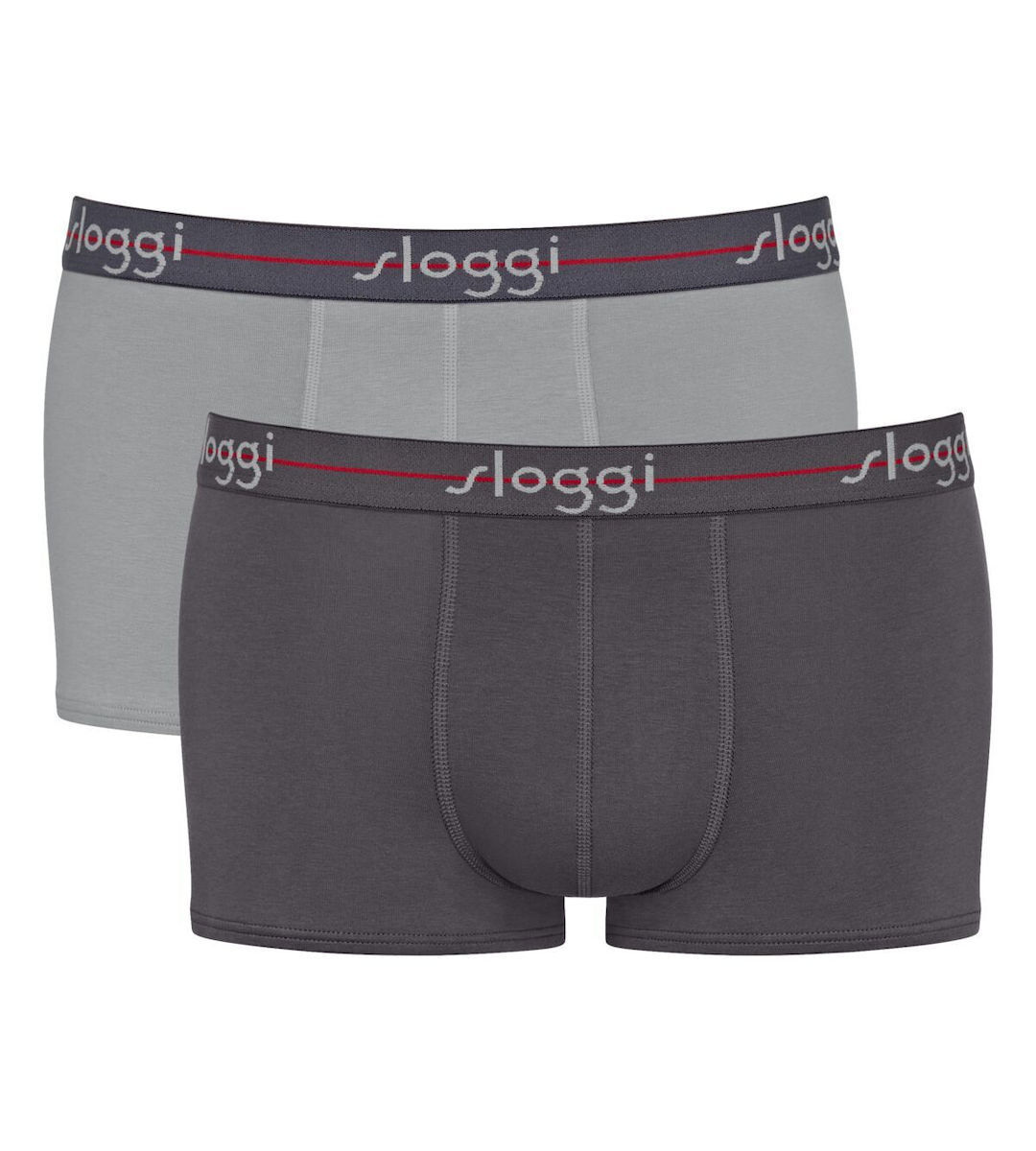 Ανδρικό Εσώρουχό Boxer Βαμβακερό 2PACK Sloggi Start Hipster 10206968-0034 BLACK COMBINATION-ΓΚΡΙ