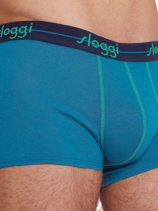 Ανδρικό εσώρουχό μπόξερ Boxer 2PACK Sloggi Start Hipster C2P 10206968 V020 ΜΠΛΕ ΣΚ-ΜΠΛΕ ΑΝΟΙΚ