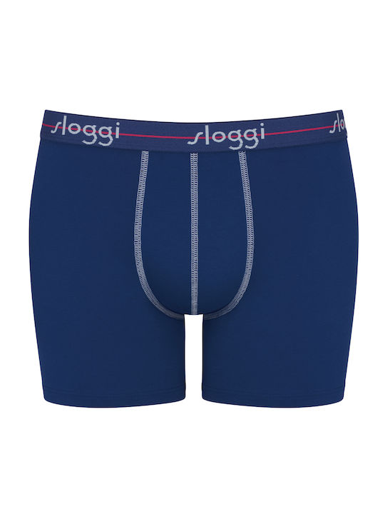 Ανδρικό εσώρουχό Βαμβάκι μπόξερ Boxer SLOGGI men Start Short C2P 10206948 V002 Μπλε/Μπλε