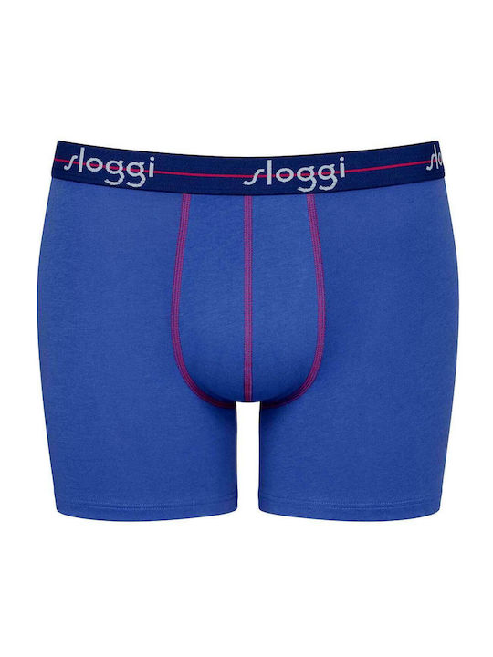 Ανδρικό εσώρουχό Βαμβάκι μπόξερ Boxer SLOGGI men Start Short C2P 10206948 V002 Μπλε/Μπλε