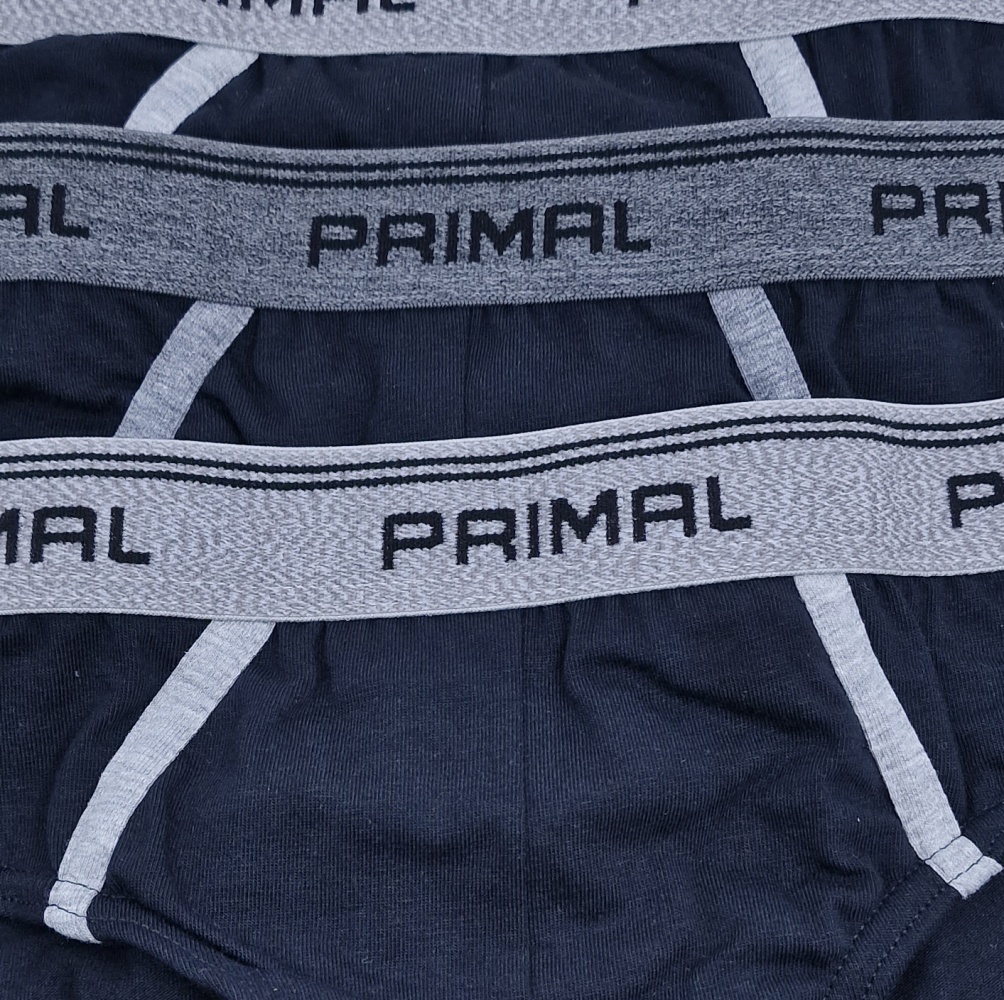 Ανδρικό Εσώρουχο slip Βαμβακερό PRIMAL-S001-SLIP-UOMO -3-PACK BLACK