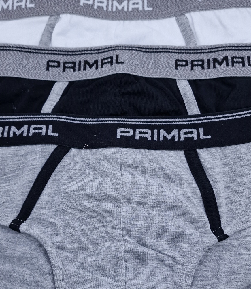PRIMAL-S001-SLIP-UOMO -3-PACK Ανδρικό εσώρουχο slip πολύχρωμο