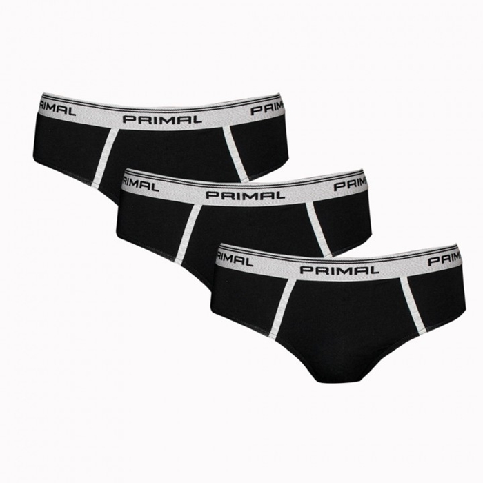 Ανδρικό Εσώρουχο slip Βαμβακερό PRIMAL-S001-SLIP-UOMO -3-PACK BLACK