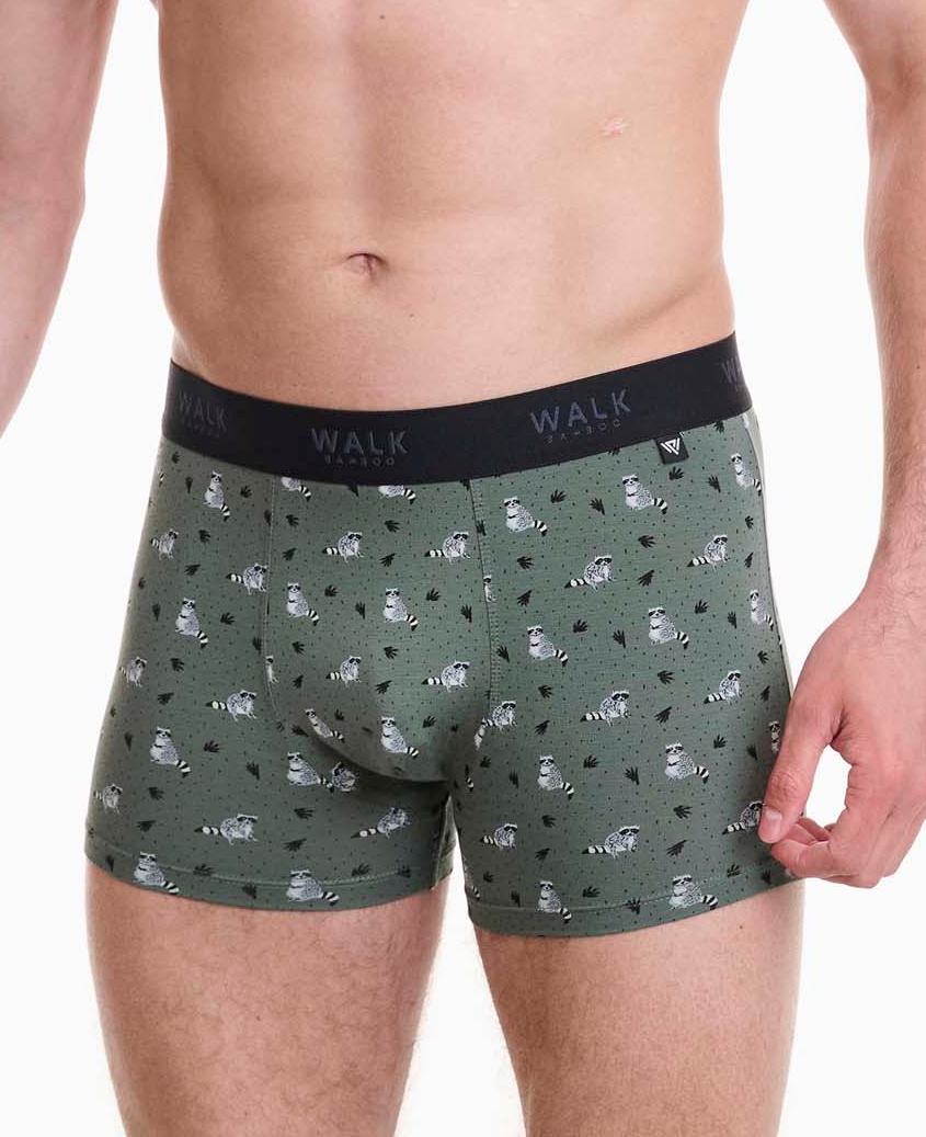 Ανδρικό Εσώρουχο Boxer Μπόξερ Bamboo Walk W1770-78 ΧΑΚΙ