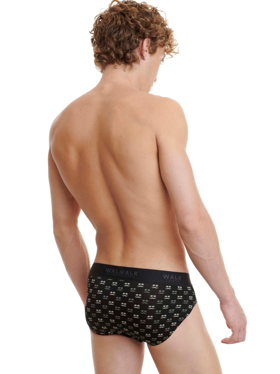 Ανδρικό Εσώρουχο Slip Bamboo Walk W1775-12 ΜΑΥΡΟ ΜΠΕΖ