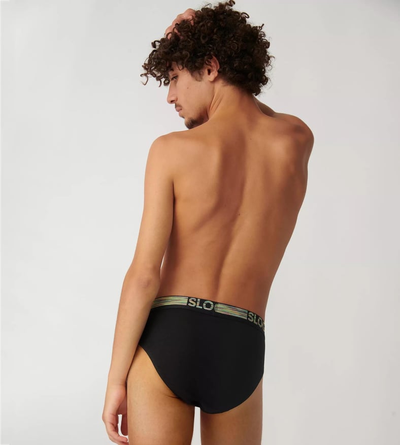 Ανδρικά Σλίπ 2Pack Sloggi Men GO ABC Natural H Midi C2P 10218498-0004 BLACK/BLACK