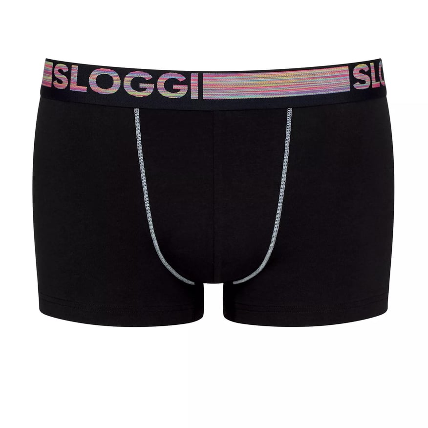 Ανδρικό εσώρουχό μπόξερ Boxer βαμβάκι 2Pack Sloggi Go ABC Hipster 10218492-0004 ΜΑΥΡΟ/ΜΑΥΡΟ