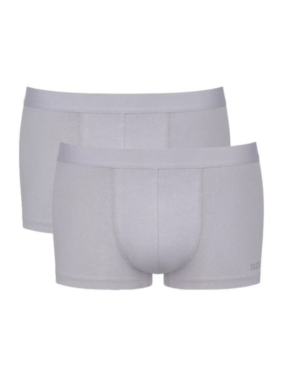 Ανδρικό Εσώρουχο Boxer Μποξεράκι Βαμβακερό 2 PACK Εξωτερικό Λάστιχο SLOGGI MEN GO ABC 2.0 H SHORT 2P 10217769 - 00FU ΓΚΡΙ