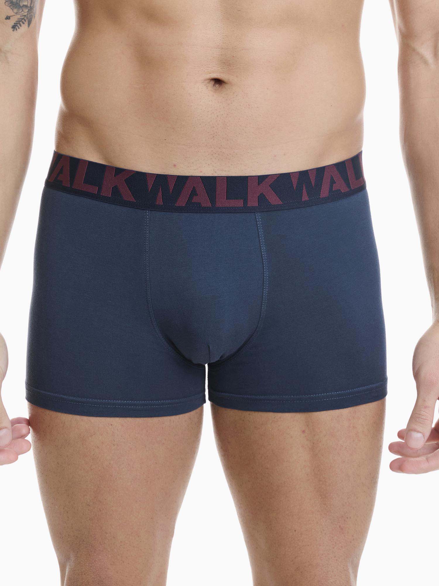 Ανδρικό βαμβακερό εσώρουχο Boxer 2Pack εξωτερικό λάστιχο Walk W1755-1-0327 ΜΠΛΕ-ΓΚΡΕΝΑ
