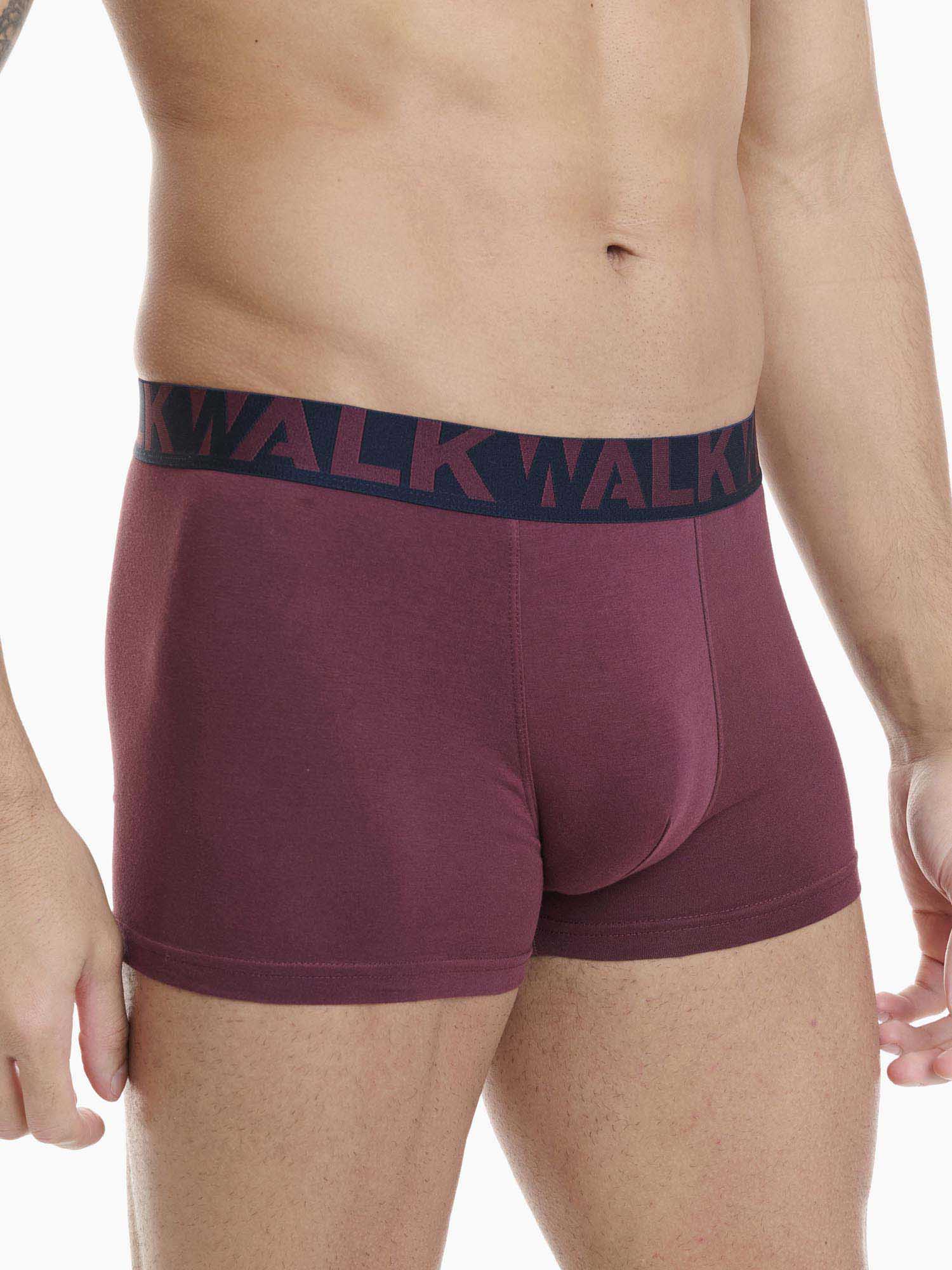 Ανδρικό βαμβακερό εσώρουχο Boxer 2Pack εξωτερικό λάστιχο Walk W1755-1-0327 ΜΠΛΕ-ΓΚΡΕΝΑ