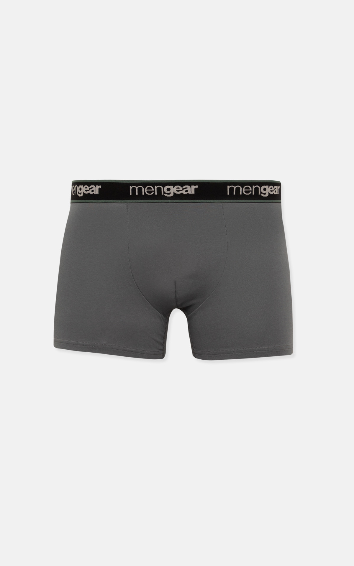 Ανδρικό Εσώρουχο Boxer βαμβακερό 2Pack Μονόχρωμο Mengear Minerva 96-29465-244-DARK GREY-KHAKI