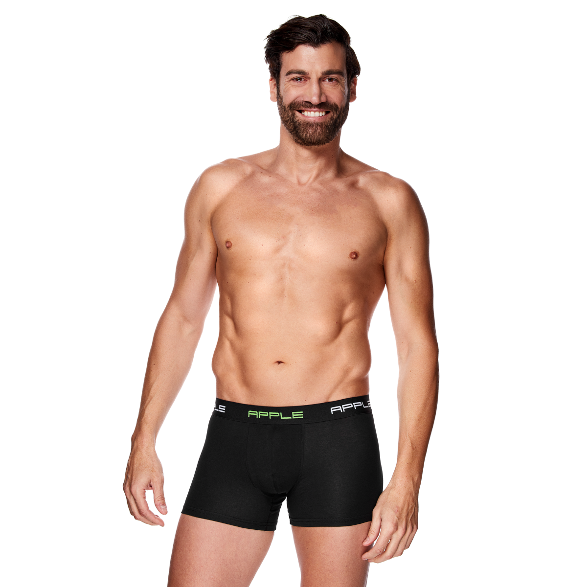 Ανδρικό Εσώρουχό Boxer 2Pack Βαμβακερό Εξωτερικό Λάστιχο APPLE 0112966-224 PANDA