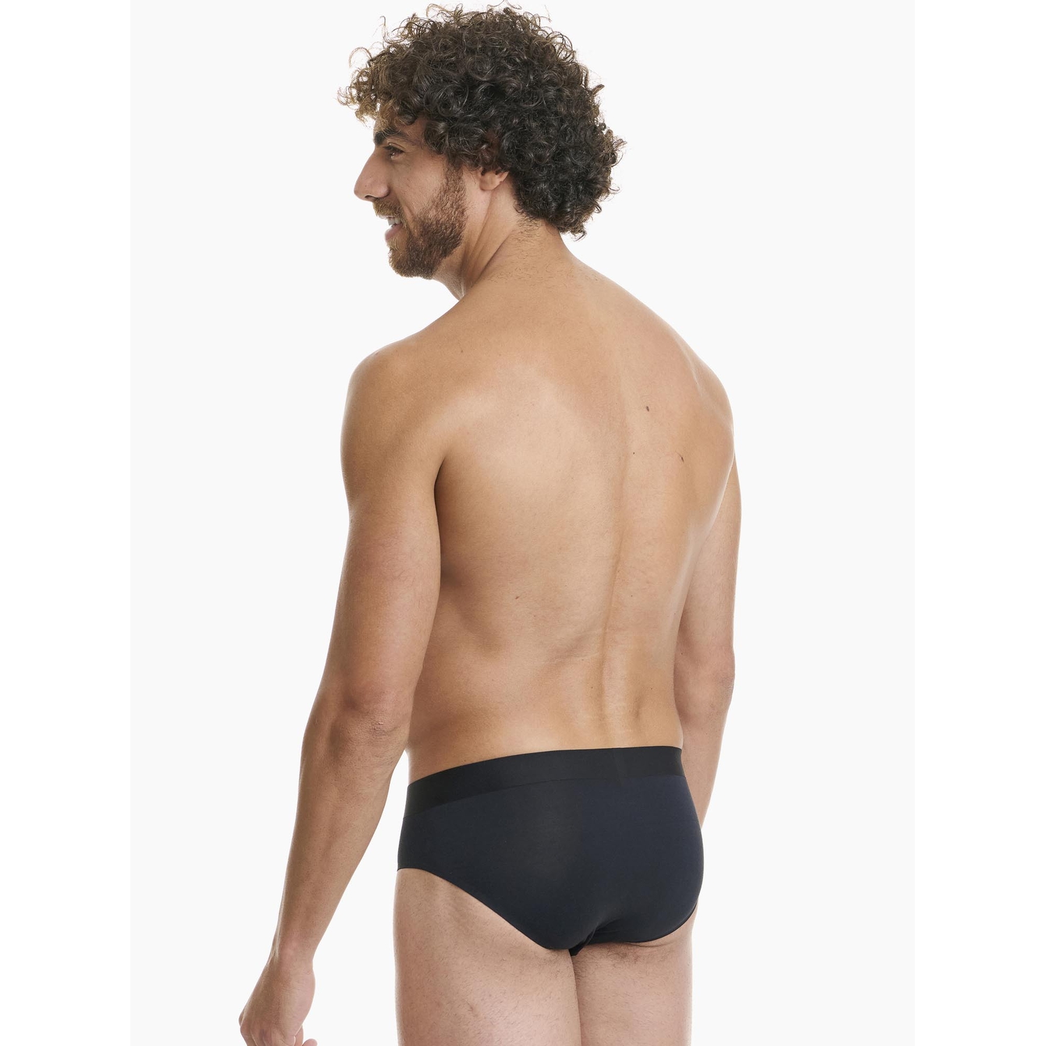 Ανδρικό εσώρουχο Bamboo Αόρατο Seamless Slip WALK W1772-02 ΜΑΥΡΟ