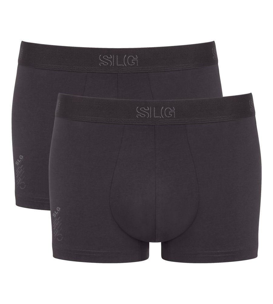 Ανδρικό Εσώρουχο Σλίπ Βαμβάκι 2 PACK SLOGGI SLG Base Trunk C2P 10224735-3828 ΣΚΟΥΡΟ ΓΚΡΙ CHARCOAL