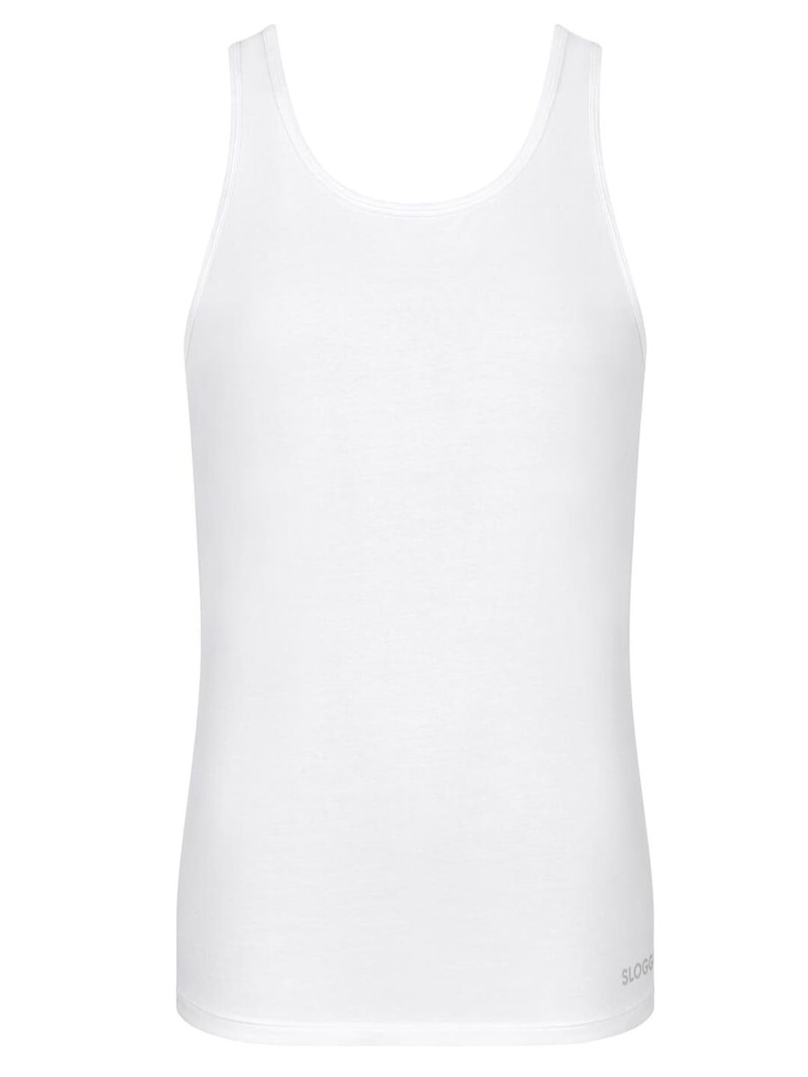Ανδρική Φανέλα Τιράντα 2PACK- Διπλό Πακέτο Sloggi GO ABC 2.0 H Tank Top 10217768-0003 ΛΕΥΚΟ