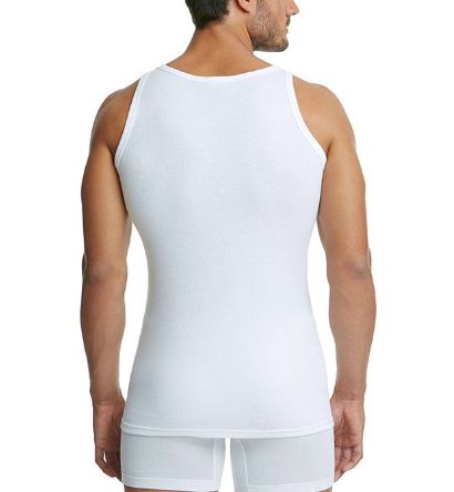 Ανδρική φανέλα με τιράντα MINERVA SPORTIES 90-12014 2 PACK Λευκό