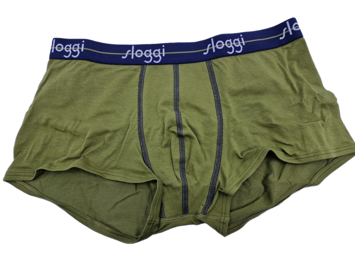 Ανδρικό εσώρουχό μπόξερ Boxer 2PACK Sloggi Start Hipster C2P 10206968 M029 XAKI-ΓΚΡΙ