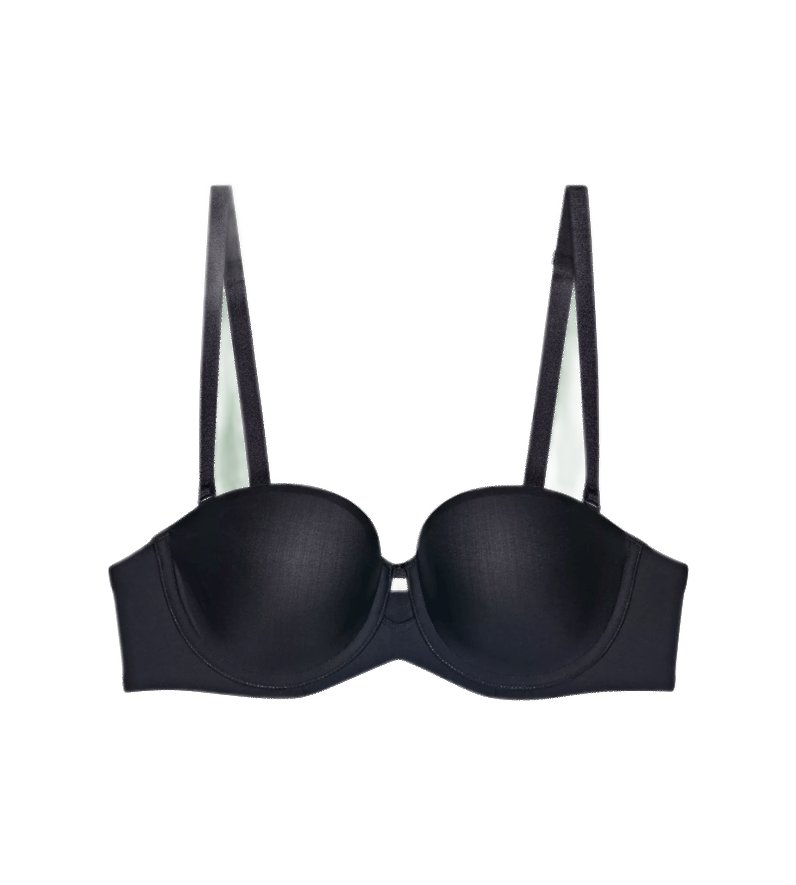 Σουτιέν Strapless Μπανέλα TRIUMPH Pure Micro WDP 10217872 0004 D CUP ΜΑΥΡΟ
