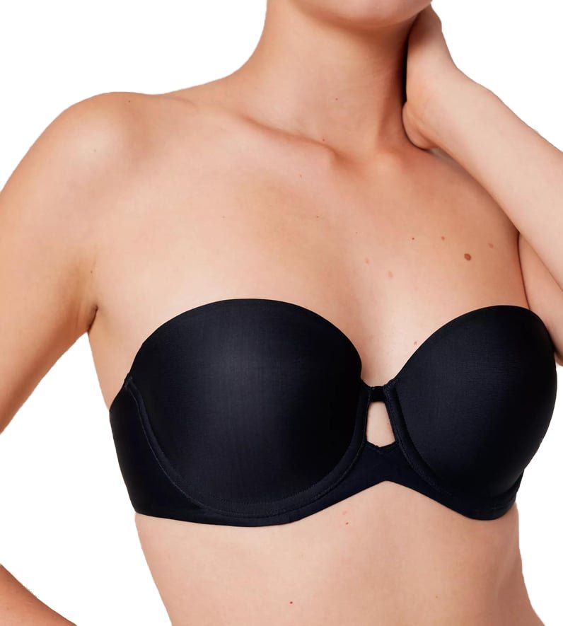 Σουτιέν Strapless Μπανέλα TRIUMPH Pure Micro WDP 10217872 0004 D CUP ΜΑΥΡΟ