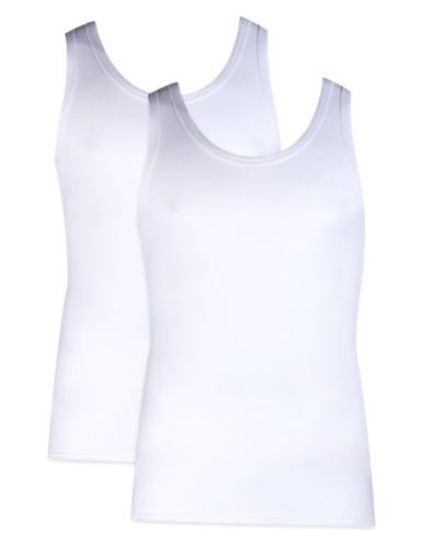Ανδρική φανέλα με τιράντα MINERVA SPORTIES 90-12014 2 PACK Λευκό