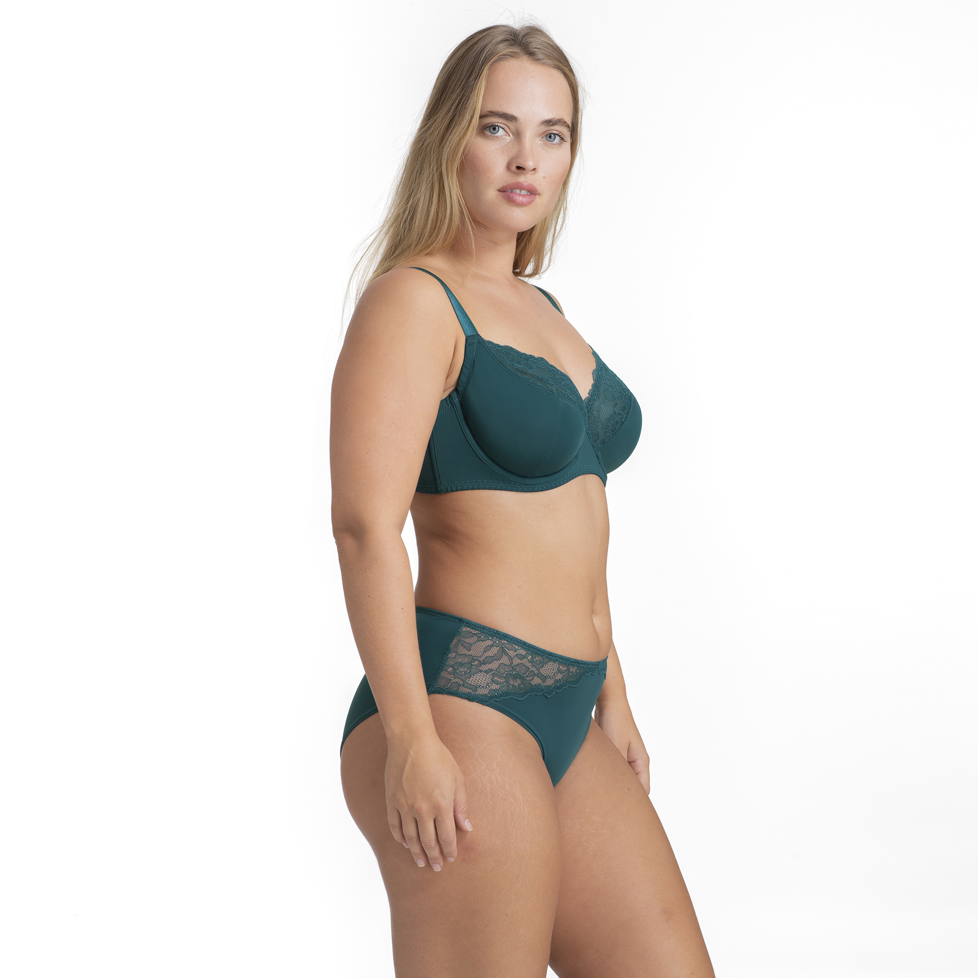 Σουτιέν Dorina LEVY/ECO-2PP D000804MI033-2X0076 Μπανέλα χωρίς ενίσχυση 2 PACK CUP E Μπλε / Πράσινο