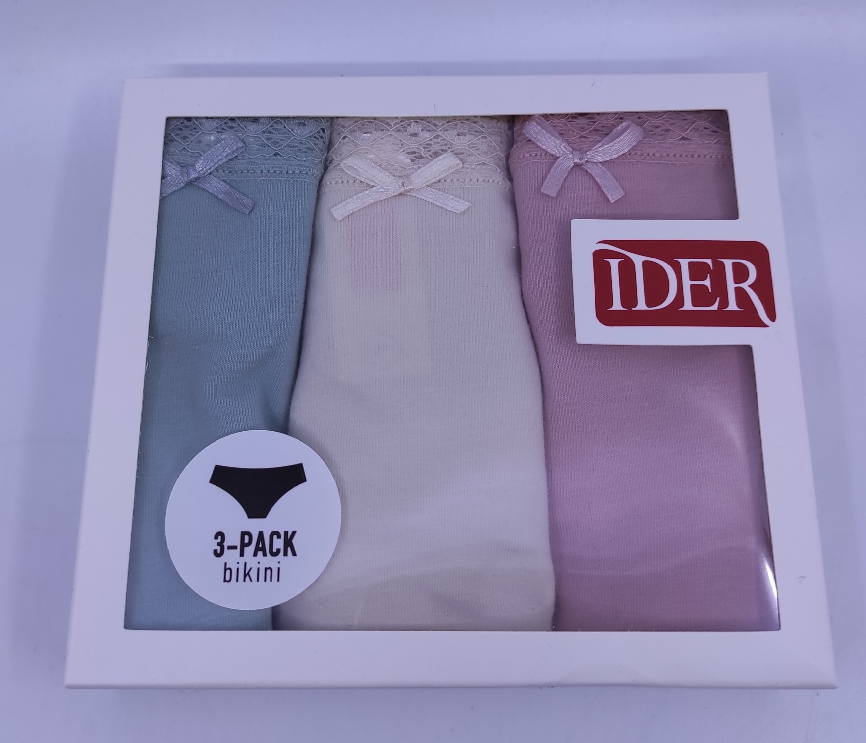 Γυναικείο Σλιπ brazilian 3Pack IDER 3073-1 Μπεζ-Σομόν-Βεραμάν