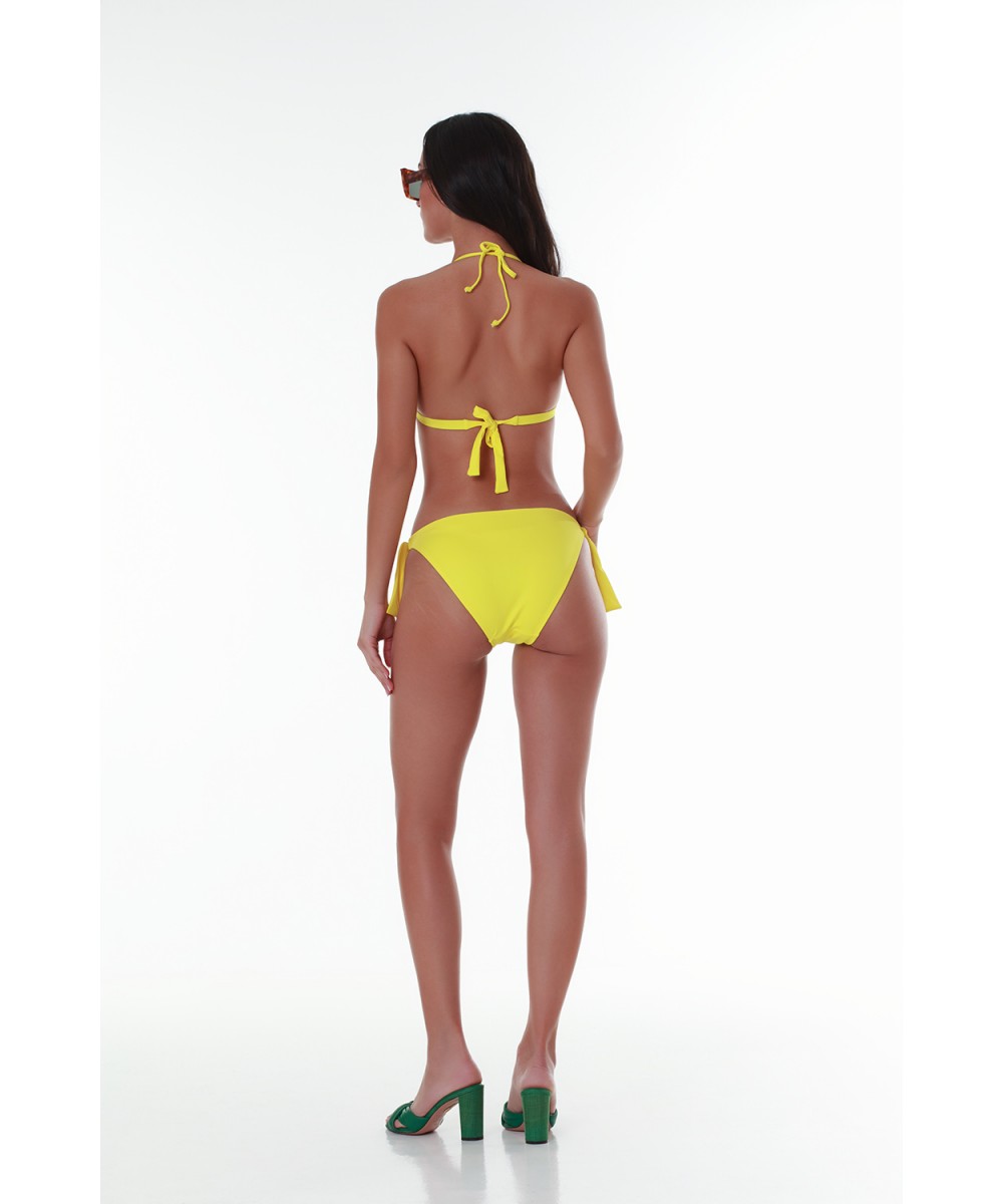 Γυναικείο μαγιό Μονόχρωμο Τριγωνάκι Bikini top push up Bluepoint 24066089-08 B Cup ΚΙΤΡΙΝΟ