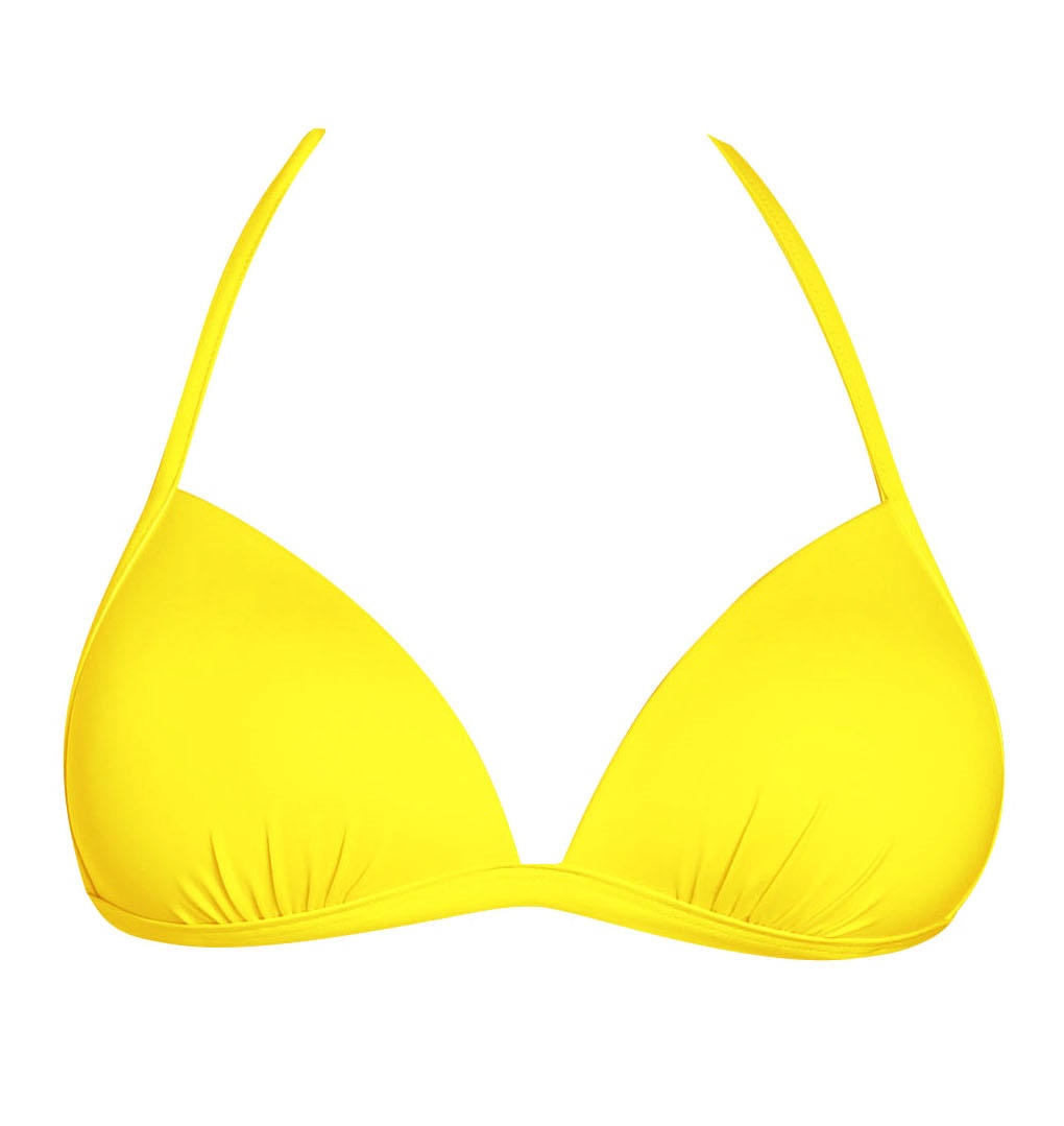 Γυναικείο μαγιό Μονόχρωμο Τριγωνάκι Bikini top push up Bluepoint 24066089-08 B Cup ΚΙΤΡΙΝΟ